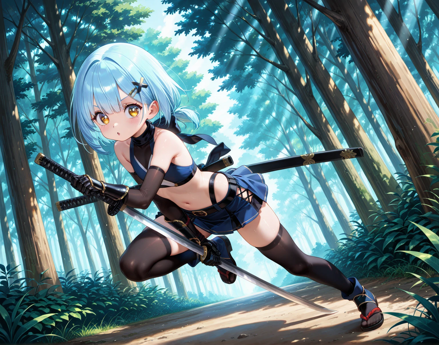 Garw gura anime girl with sword and cat costume., katana zero, Kantai Collection Style, female action anime girl, katana zero video game character, animated fencer, 4K anime style, anime girl with bow and arrow, katana, high quality anime art style, dramatic katana wielding pose, Pixiv style, anime art style, pixiv