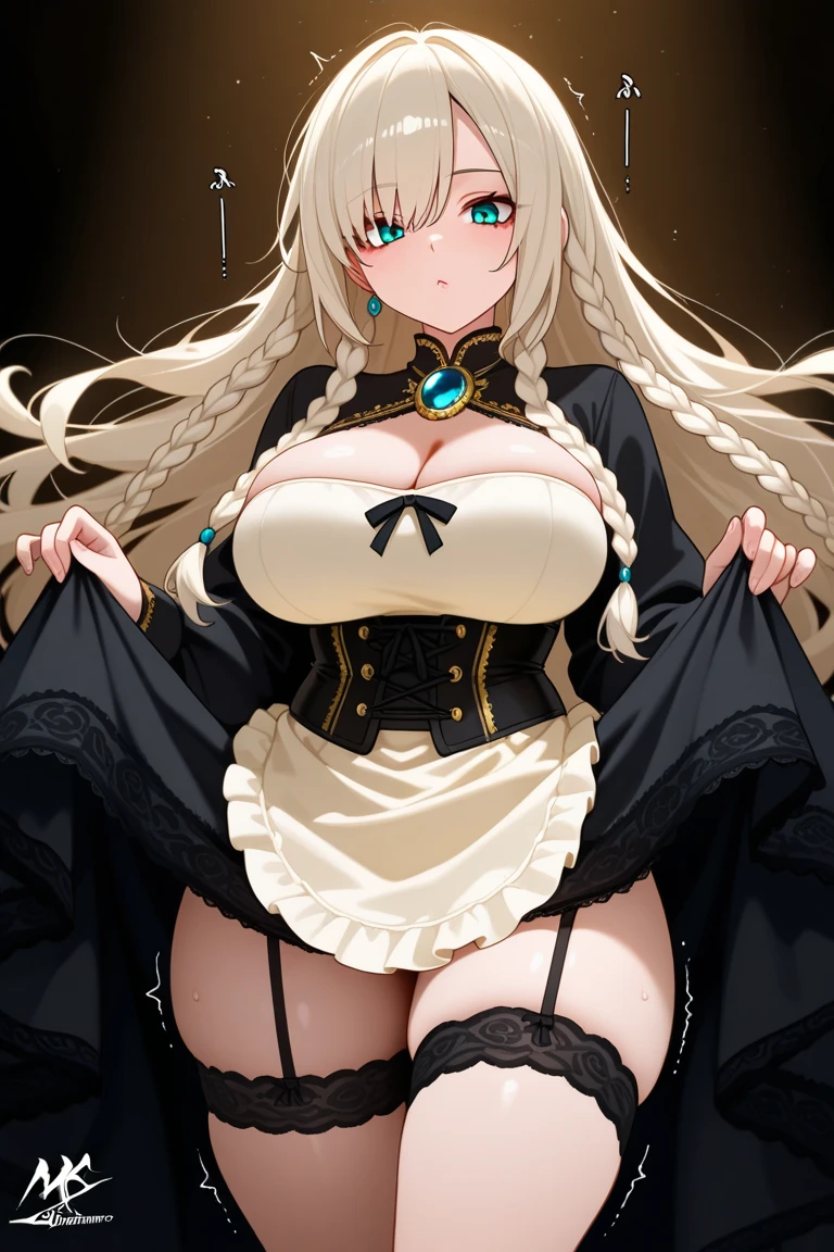 (8k, RAW photo, best quality, masterpiece:1.2), (extremely detailed 8k wallpaper),illustration、professional lighting,sharp focus, depth of field、
nsfw、clear eyes、perfect anatomia、completely nude, Perfect litthing、2 girls、(laugh:1.2)、(leaning forward:1.3)、
(Dark skin:1.5)、(a blond:1.5)、high ponytail、((necklace, colorful bracelet, X hair ornament):1.2), 、huge tit、、Plump thighs、(MAKE UP:1.3)、
(no clothes:1.3)、(Loose socks below the knee:1.5)、
、cowboy  shot、‎Classroom、schools、((areolas and vagina exposed))