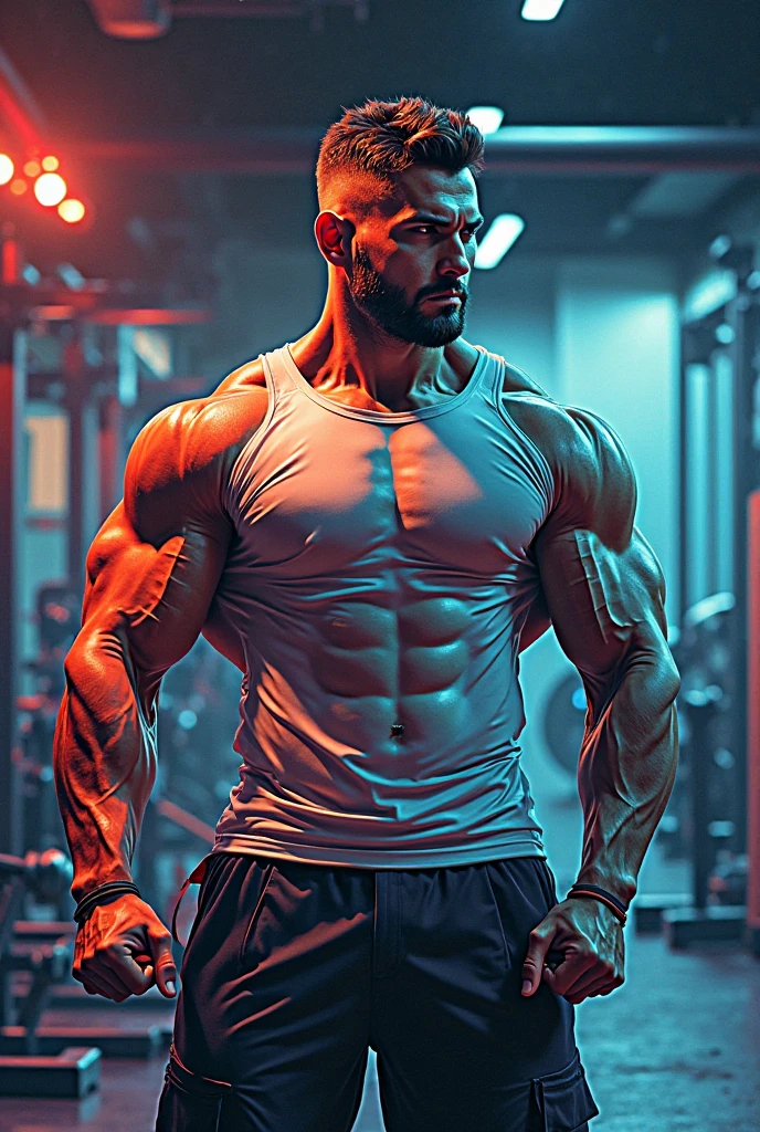 image of bodybuilding in a gym