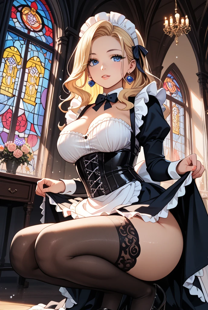 sexy cute beautiful Mia Malkova as sexy maid, (((Huge ass))), (((Slim Thick))), (((Skinny))), ((((Ultra Detailed)))), (((Photorealistic))), 8K