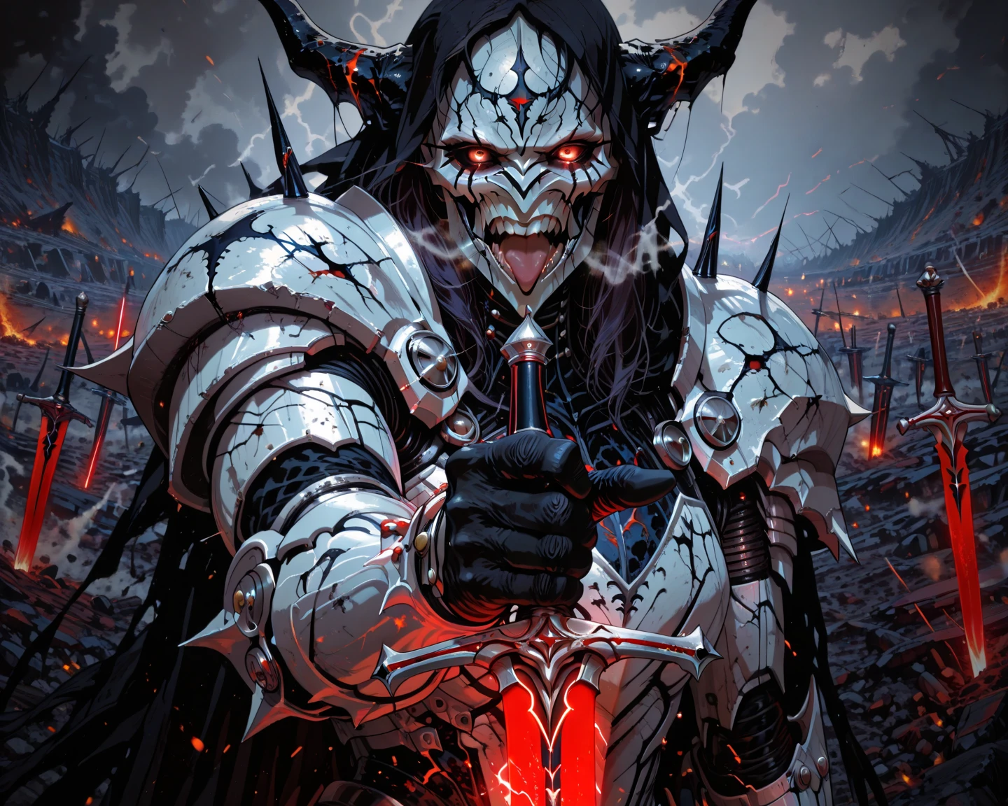 DonMD347hM374lXL  hyper detailed masterpiece, dynamic realistic digital art, awesome quality,crystal-clear wakanda,ethnic traditions shoreline,mechanical efficiency academy depth of field (dof),precognition, scenic beauty,sovereign,capricious,reactive,challenge,pristine, death metal   <lora:DonMD347hM374lXL:1>