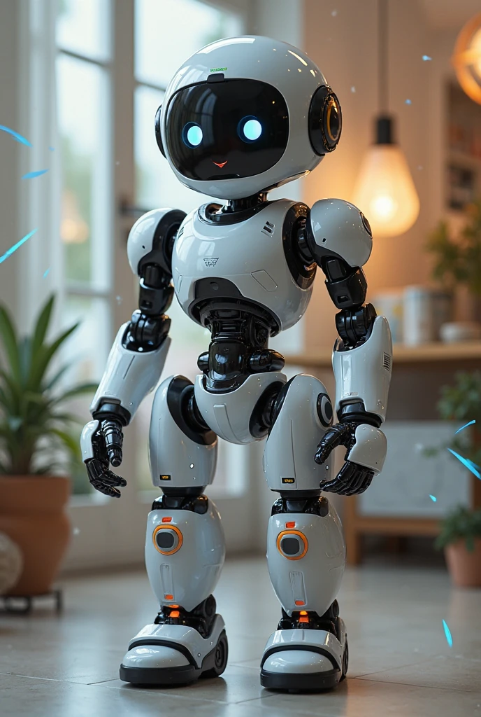 draw a very high tech smart robot that can be use in our house and do any kind of choires