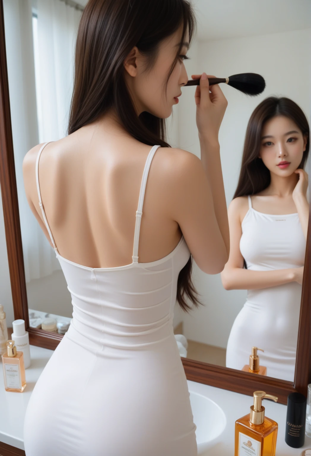 Complete quality。8K image。Super high quality。((That person美しい女性。:2.8))26age。That person腕を組み、Lean your body slightly and look upwards.、Open your mouth a little and stick out your tongue a little、I lower my eyes and cry。That person(((big chest:3.2)))。(((style is very slim:3.0)))。But come out where you can、An ideal style that pulls back the areas that need to be pulled back.。slimで巨乳のお姉さん。She has a beautiful white background similar to Monroe.。People tend to think that things have changed, but that's not the case.。look at monroe。That white beauty is recognized all over the world.。This woman is one such person.。(((she looks up and leans back.:3.0)))。