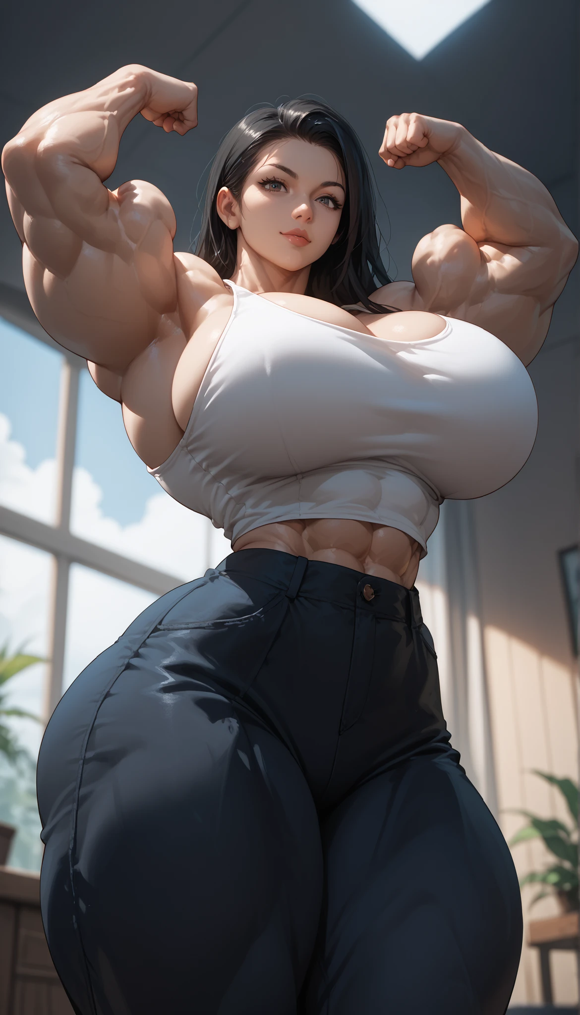 (masterpiece), THICK OUTLINES; best quality, expressive eyes, perfect face, milf, extremely detailed, women take a shower, shower, bathroom, naked, huge nipples, nipples bigger than usual, bigest nipples in the world, huge tits, muscular, tits, bare vagina, perfect anatomy, realistic anatomy, nipples bigger than usual, muscular, bodybuilder, adult, fat lips, fat lips, fat lips, fat lips, fat lips, botox lips, detailed background, perfect hands, perfect hands, adult, fat lips, fat lips, fat lips, fat lips, fat lips, botox lips, detailed background, detailed background, adult, detailed background, hyper muscle, body builder, bulky, slight muscle, hyper muscle, body builder, bulky, slight muscle, yor briar, black hair, (red eyes:1.5), earrings, white hairband, hairband, long hair, sidelocks, hyper muscle, body builder, bulky, slight muscle