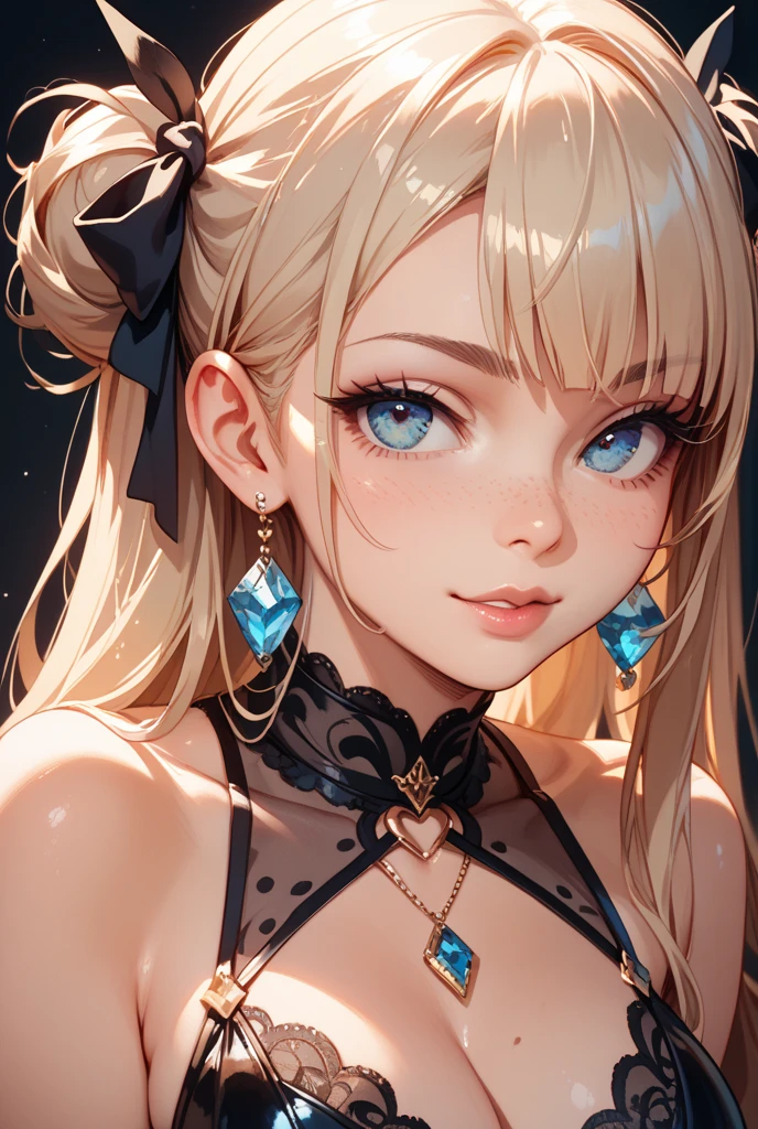 Immerse yourself in the elegance and sophistication of a beautiful blonde girl with captivating sparkling green eyes. Utilizing 3D technology and Octane rendering at 8K resolution、Her detailed face is rendered in a hyper-realistic way。. Exquisite sharp details and smooth rendering style, Combined with film studio lighting, It will make this work of art a true masterpiece.. We hope ArtStation will become a trendsetter in the digital art community.、Get ready to turn heads.