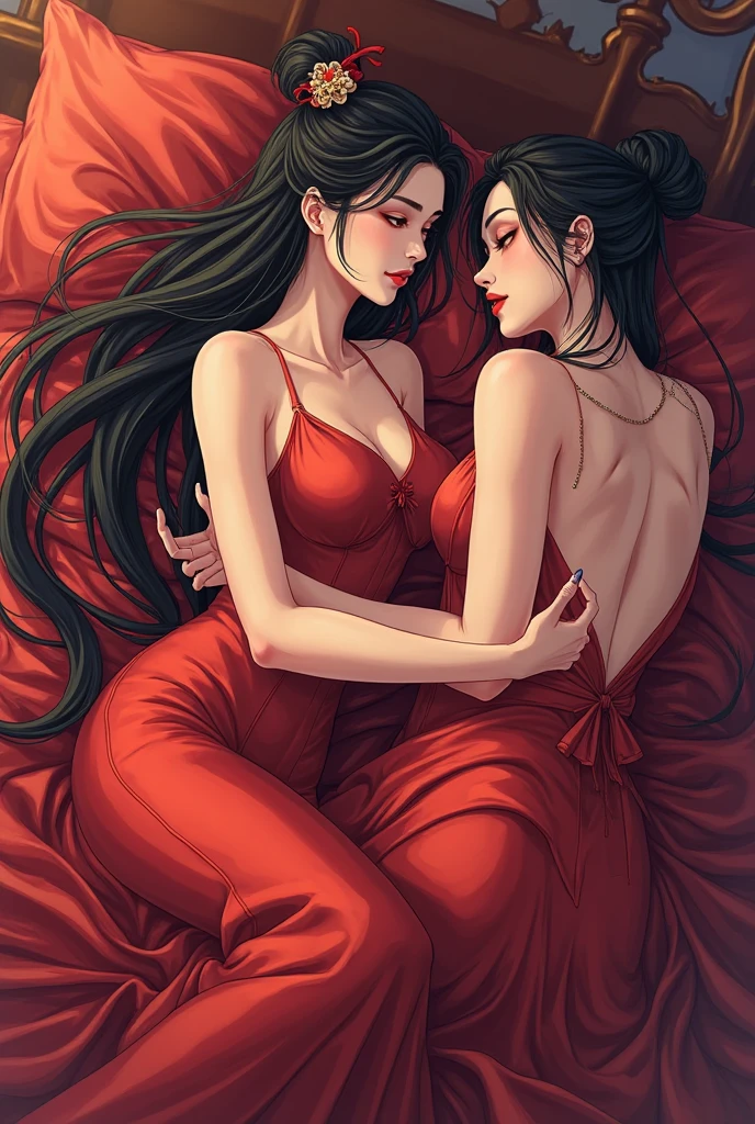 A hentai illustration of a woman having sex