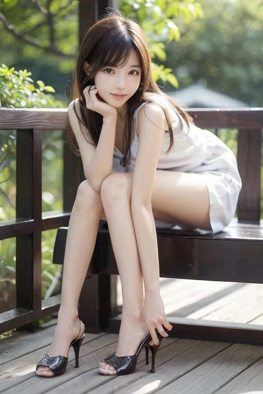 (highest quality,In 8K,ultra high resolution:1.2),(cute japanese girl,20-year-old),(miracle,perfect woman),(perfect anatomy、beautiful limbs、beautiful skin)、Stylish fashion、love、Start climbing the stairs to adulthood、pure love、A refreshing autumn day、Gravure photography、Idol、Professional-grade prowess、