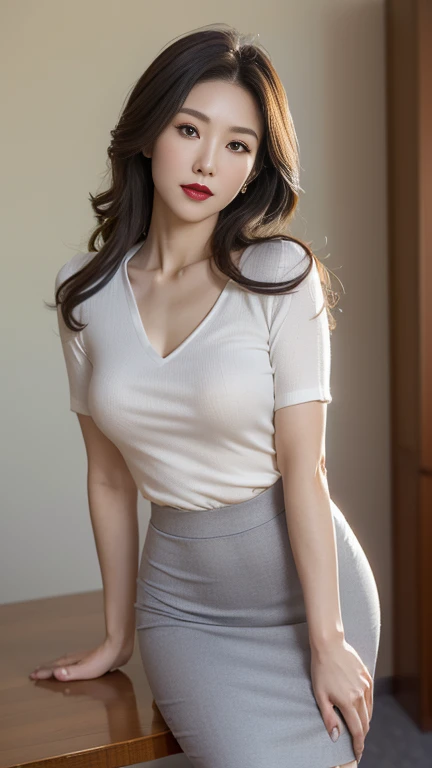 Reality, high resolution, 1. woman, Solitary, Hips up, View Viewer, (Delicate face), Medium breasts, skirt, Angelic beauty