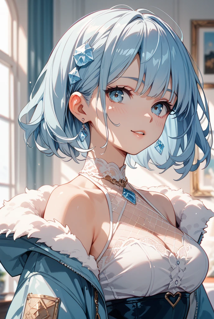 Official art using high-quality hand-drawn watercolor sketch techniques. (best quality,4k,8k,highres,masterpiece:1.2),ultra-detailed,beautiful detailed eyes,A girl with beautiful eyes, beautiful anime girl, cute anime girl, smooth anime art, anime style, elegant colors, soft lighting, delicate beautiful eyes, very coquettish,(correct hands:1.2),