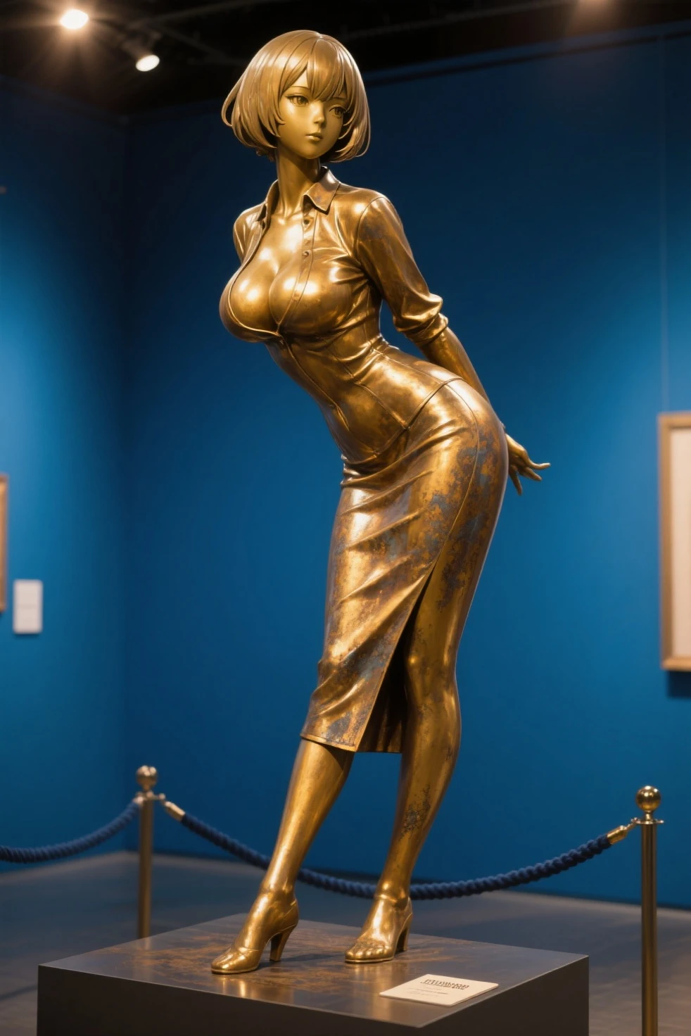 standing woman with long cock