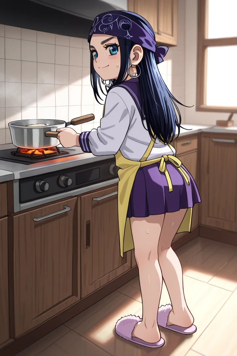 id_nico_yazawa (nsfw, nude, naked, 1girl, solo) , nipple, cooking, large breasts、 flooding、 Abandoned amusement park、 fire、 heavy snowfall、 frozen、 file, crying、 whole body, snow