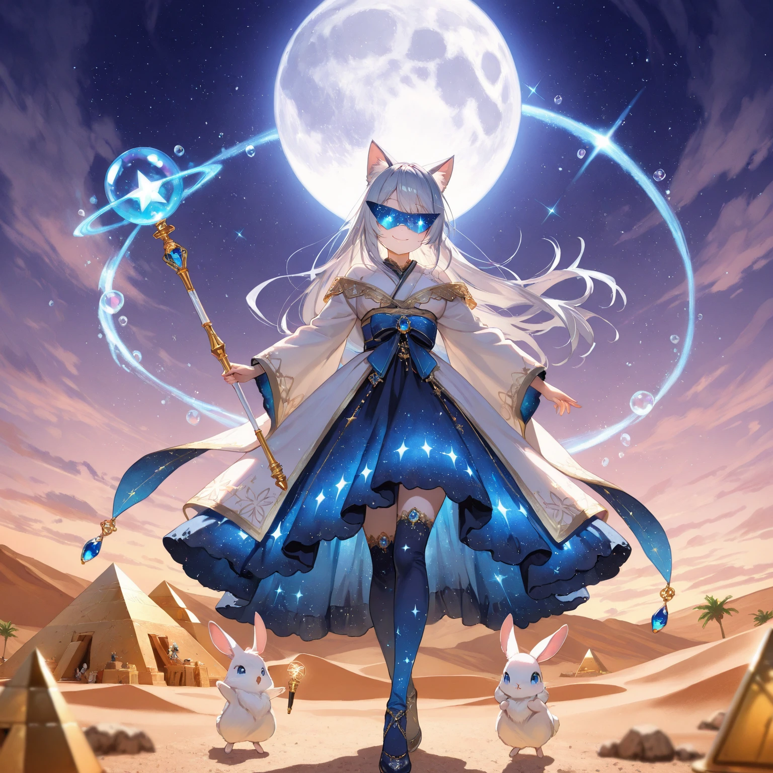 Highest quality, realistic, highest resolution, (Moon)), (Moon))))), ((Rabbit beauty wielding a whip walking on the desolate moon surface), ((Blue ((Only the big Earth)))) floats in the sky)), Night sky, Galactic stars, ((((Milky Way)), Earth, ((Blue Earth)), (Earth as seen from the moon)))), meteor shower