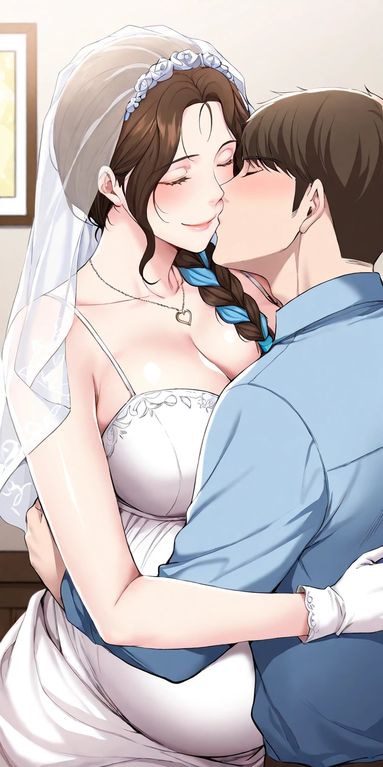 a father（he had been brainwashing by his secondson , crossdressing , bride of his secondson, wear sexy lingerie,has first night sex with his secondson ,He's made to forget all about being a father)