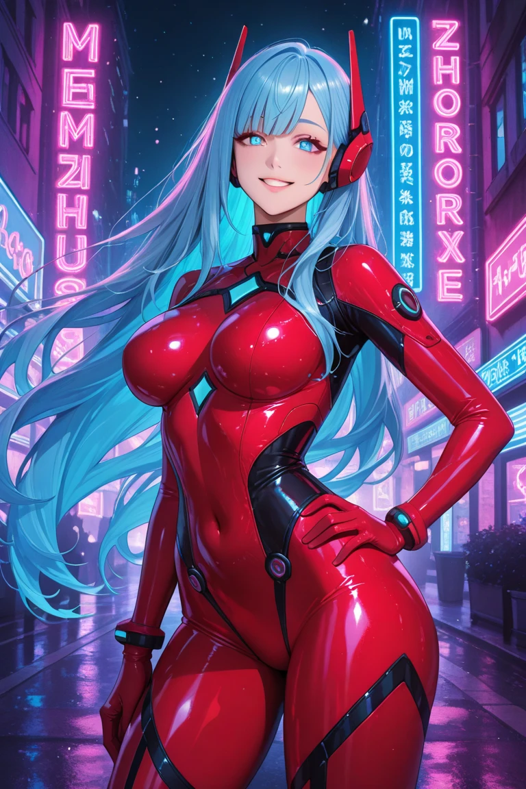 hyper quality、8K quality、High resolution、Image quality taken with a single-lens reflex camera、(SFW)、perfect anatomy、(Crimson theme)tragic mecha girl、A beautiful 20-year-old girl with medium-length blue hair.brown eyes(smile:1.5)(Good shape and normal breasts、cleavage:1.2)、(White Bikini Swimsuit:1.2)BREAK(The arms below the elbows and the legs below the knees are three-dimensional mechanical parts.)BREAK(perfect anatomy:1.4)(sitting:1.2)BREAK(Sunny skies and some clouds)(Poolside resort:1.5)