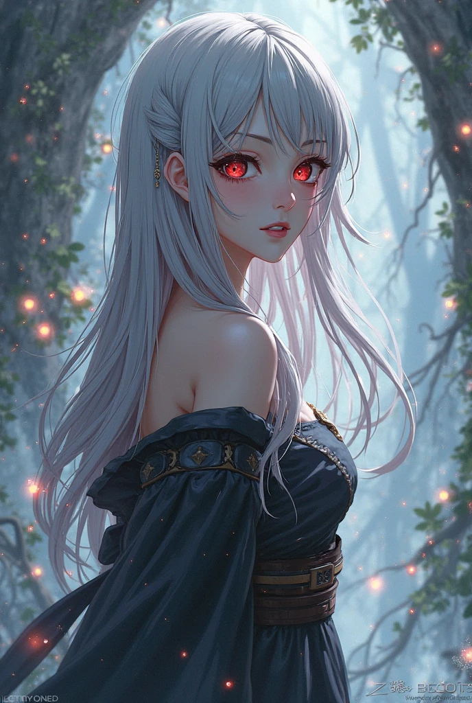 1girl, beautiful shenightborne, dark purple-blue skin, tattoo, facepaint, long white hair, jewels, elf ears, earrings, piercing, red dress, forest, tree, night, dark atmosphere, athletic, volumetric lighting, best quality, masterpiece, realistic, Anatomically correct, master piece, best quality, portrait,detailed eyes, detailed hands, detailed face, drops of water, drops, full body, elf woman