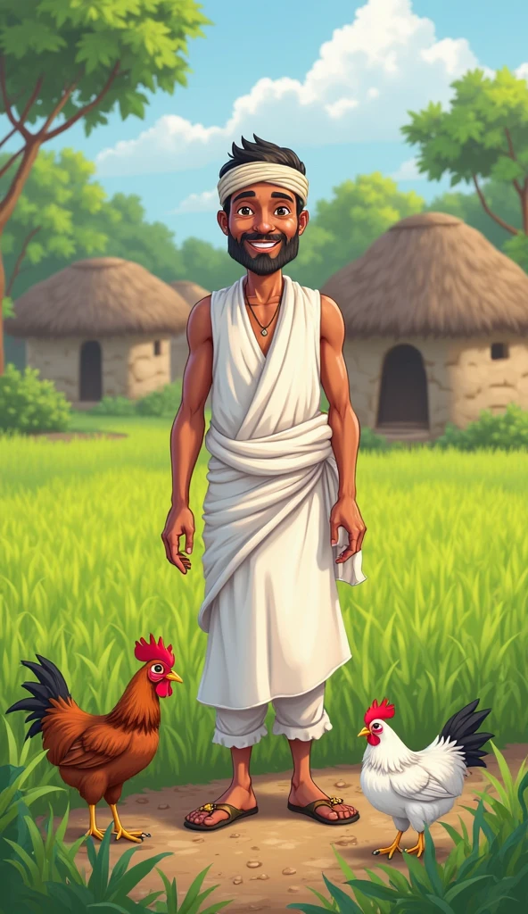 An indian man from maradu holding 10 eggs