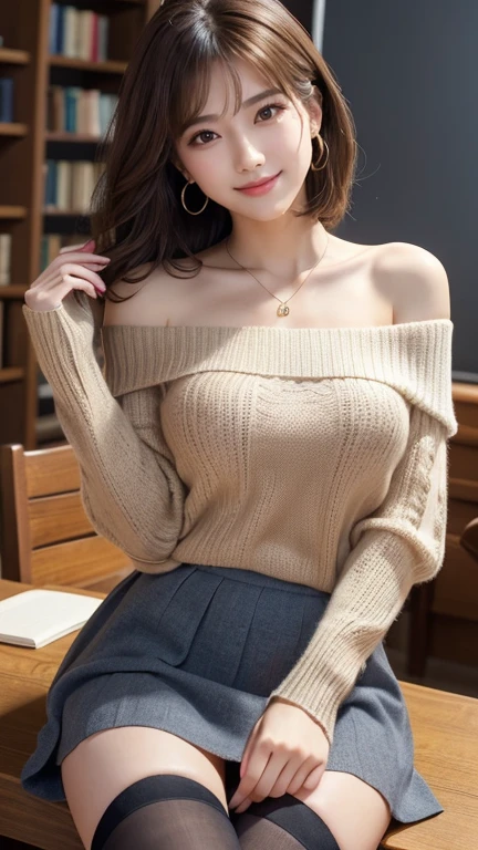 (nude, naked), portrait photo of Stormi Maya, ((turtleneck sweater, jeans)) beautiful woman hair updo upsweep nightclub sitting at bar (masterpiece) (best quality) (detailed) (8k) (HDR) (wallpaper) (cinematic lighting) (sharp focus) (intricate)