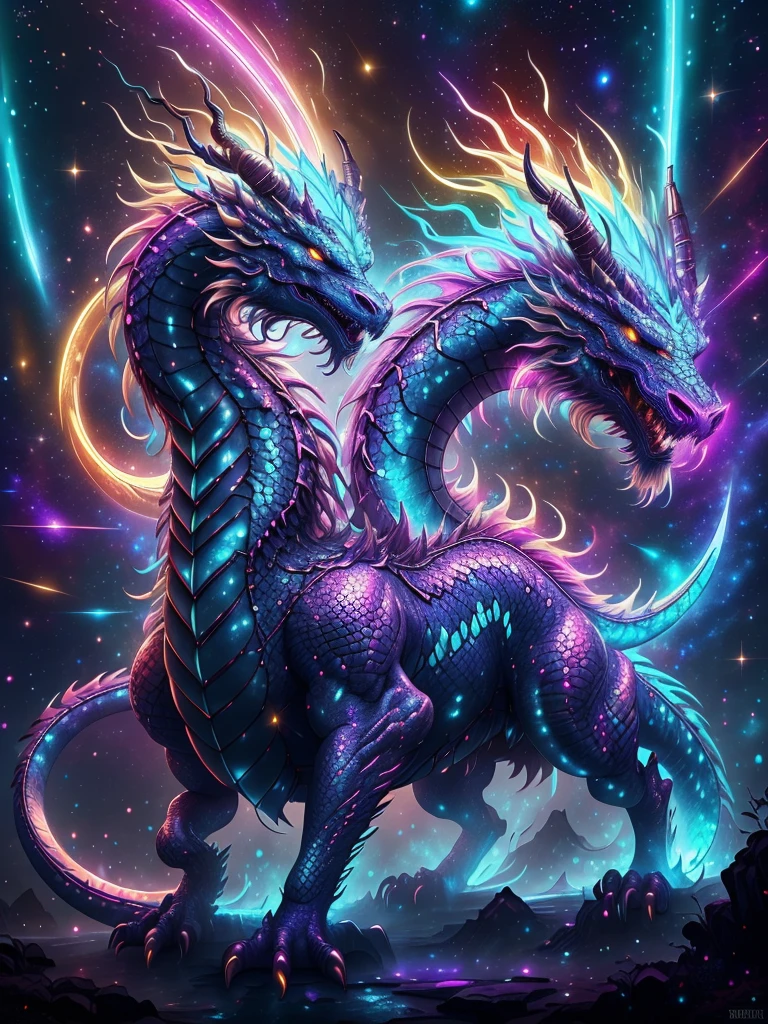 (a SNES 16 bit style of the azure dragon), pixel art, vibrant colors, detailed pixels, retro gaming, mystical atmosphere, majestic creature, dynamic pose, intricate scales, flowing long vibrant hair, glowing fiery eyes, dragon soaring through the sky, clouds in the background, heavenly glow, vibrant blue and green hues, epic pixelated battle scene, fantastic landscapes, nostalgic video game aesthetics.