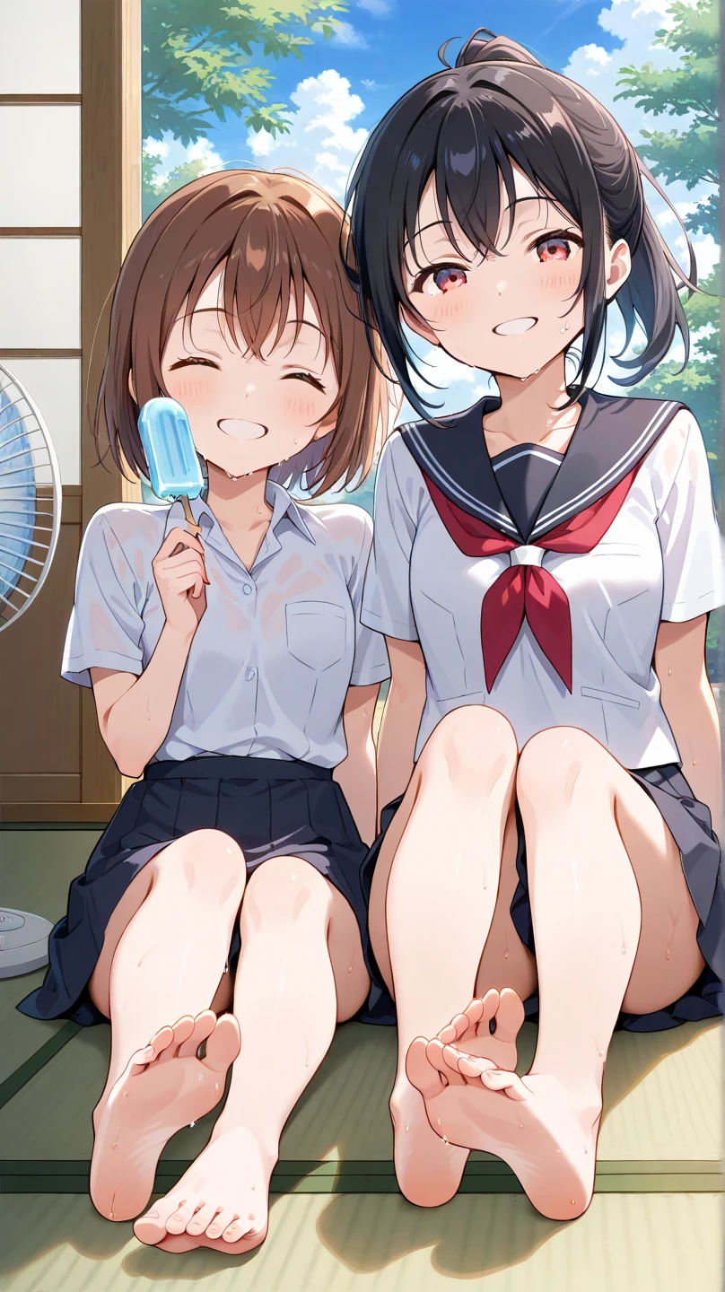 (baby:1.5), (absurdes, 8K, 4K, Tabletop, Extremely detailed:1.2), highest quality, Perfect ???????,Perfect Face,Look forward,High humidity,shortness of breath,High humidity,humid,blush, Black Hair, Hair ties, hair band, Outdoor, hair ornaments, Long Hair, Twin tails, (Sweaty:1.2), Embarrassing, (wet:1.2), (rain:1.2), (Oily skin:1.1), Nude, Browsing Caution, In the city, on the road, In the crowd, convenience store, (Very short stature:1.5), (cum body:1.6), (Two little girls are kissing each other:1.5), (Both eyes closed:1.3), A happy smile, (night:1.2), (surrounded by a group of old people:1.8), (orgasm:1.6), (Little girls sitting side by side:1.3), (She is masturbating the penis in front of her.:1.5), (Cum in mouth:1.3)