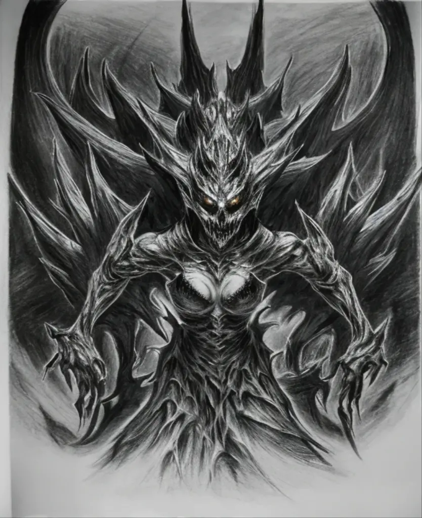 charcoal pencil drawing, Pencil drawing, black and white drawing, 4k, horror theme setting, a female necromancer leading an army of undead creatures emerging from the mist, abstract style, sinister eyes cut through the Darkness, grotesque, shallow , soft colors, intricate details, menacing expression, Translucent, Dark, spooky, surreal, photorealistic, artwork, best quality, High quality texture, Detailed texture, ultra-detailed, 8k, HDR