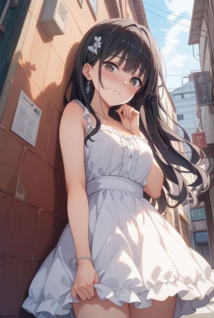 (Super detailed:1.3) ((((best quality))) , (((Super detailed))) , (((masterpiece))) , illustration,Fashion, lipstick, Ray tracing, depth of field, 1girl � � � (alone:1.5) , looking at the audience, shiny skin, Counterpoint, female focus, Model, (huge :1.3),Naughty face is cool, view, fine fabric emphasis, Budget haze,Large pose,
Beautiful young woman, Pixie cut, Vest, lean forward, Artwork by Adrian Tomien, Agnes Cecile's artwork, Sexy, Tempting, shadow, dramatic lighting, garden, black and white、Hotify、Prettify、PrettyEyes、