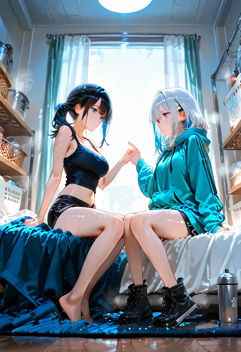 black hair, dunhuang, Raised sexy, Surrealism, anime style, anime style, ray tracing, 8k, super detail, UHD, masterpiece, textured skin, super detail, high quality, highres, high quality --auto