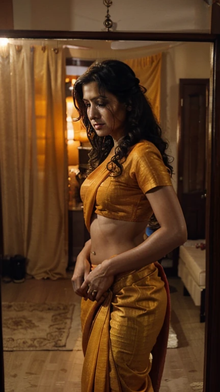 Indore scene, top view , (Masterpiece, Best Quality, High Resolution), office Background, (cum Splash on blouse and lips, cum Splash on her face, Splash of cum, cum Splash), Sweet 25 year old indian bride surrounded by a group of man sitting on a office chair, hour glass body red lips, light blue colour silk saree, lightly makeup,ultra realistic, realistic, look at viewer (cinematic:1.3), intricate details, a group of naked men cheering next to her 