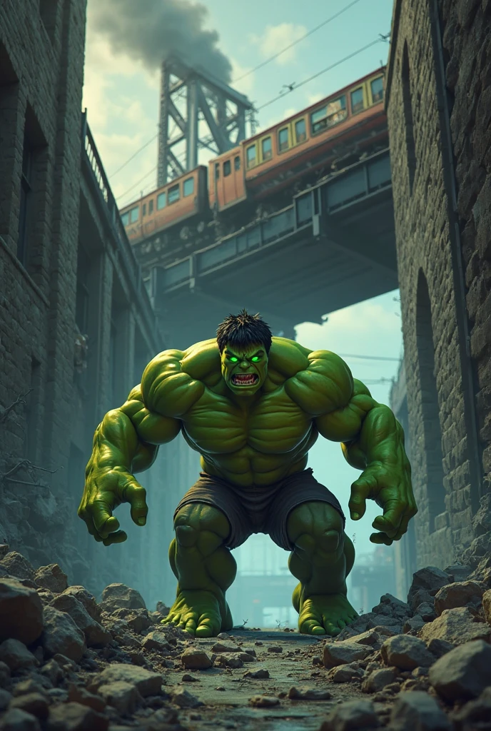 Hulk (marvel) is running