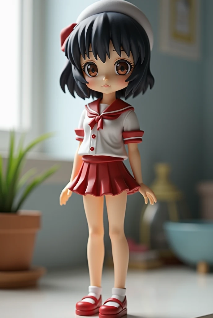 Swimwear、セパレートSwimwear、bikini、Primary school students、Girl、Girl、、Mini character、small、Primary school students、slender、Slender、Black Hair、Black Hair,、Short Hair、The forehead is visible、Forehead、whole body、Standing pose