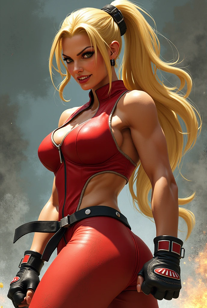 Very long hair blonde fit Woman wearing armor chun li cosplay, Womanly, impossibly small tiny waist abs waistline, circumference of lower extremities far exceeds 80 inches hips, she has massively immense hip measurements, with the worlds largest buttocks, location random, intense detail, bold leggings, hyper realistic, A bottom-heavy, superior body part, voluptuous lower body, feminine figure.