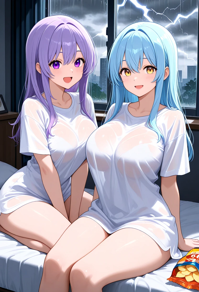 Your two headed mutated obese blue haired girlfriend’s looking away from much more attractive pink haired futa conjoined mommy. Your girlfriend is disgusted by her mother spraying white cum from her fourth cock while masturbating her hairy cock as she’s sitting at her best friend’s house at a sleepover. your girlfriend is crying as she watches her mommy masturbate the multiple huge cocks on the body they share. Your girlfriend ashamedly lets her clearly older mother’s second head masturbate herself at her friend’s house with her thick hairy penises barely fitting out of the zipper on her tight pants. Her conjoined mother is clearly enjoying masturbating in contrast to the horror on the face of your girlfriend as she listens to her mother telling her that she has to do this to ease their big fat cocks for the 8th time today. Your girlfriend is disgusted by the feeling of having her mother masturbate her and shoot cum from the massive tip of her unwashed penises onto her sleeping friend’s chest.