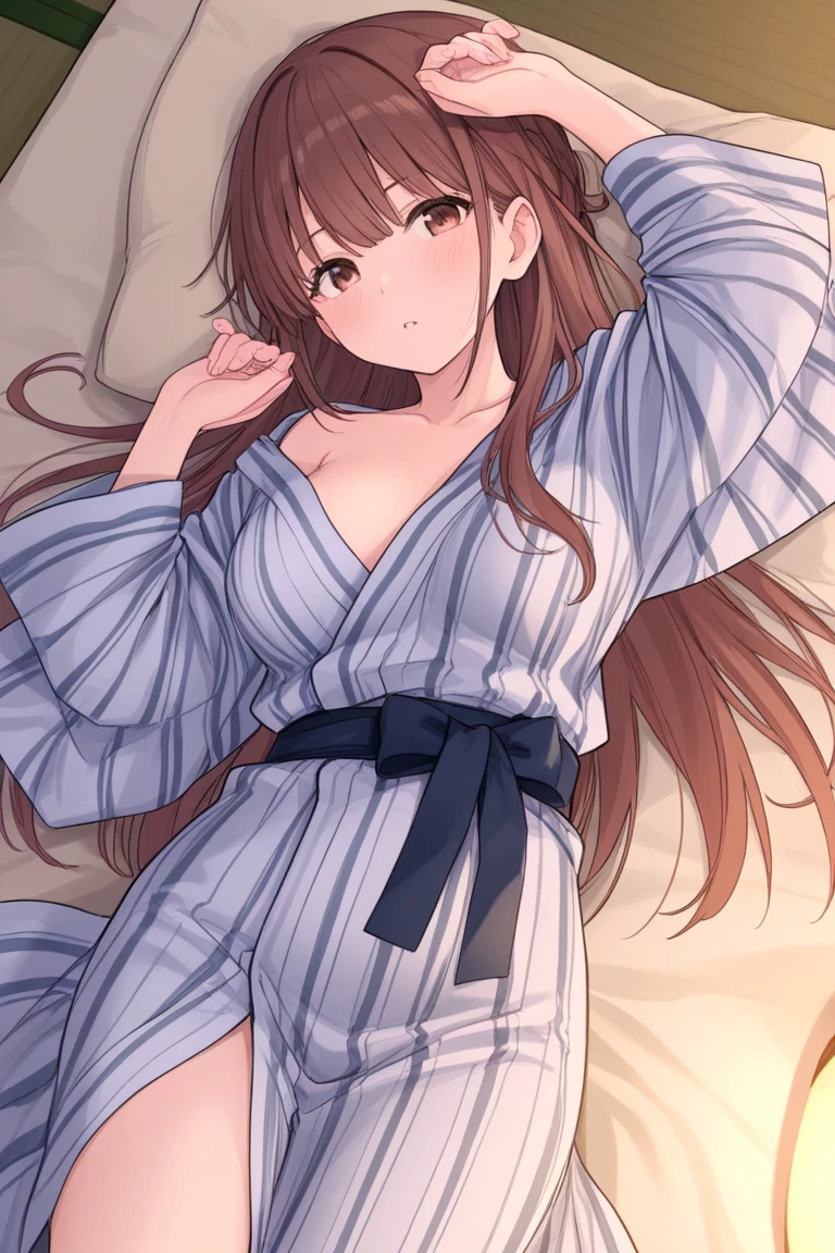 (masterpiece、top-quality、hight resolution)、Married, widows、((((((brown skin))))))、(((Laugh out loud、Blush)))、((Lewd Lingerie Set))、nsfw、open purple cloak、Inside the Tent、night crawl
