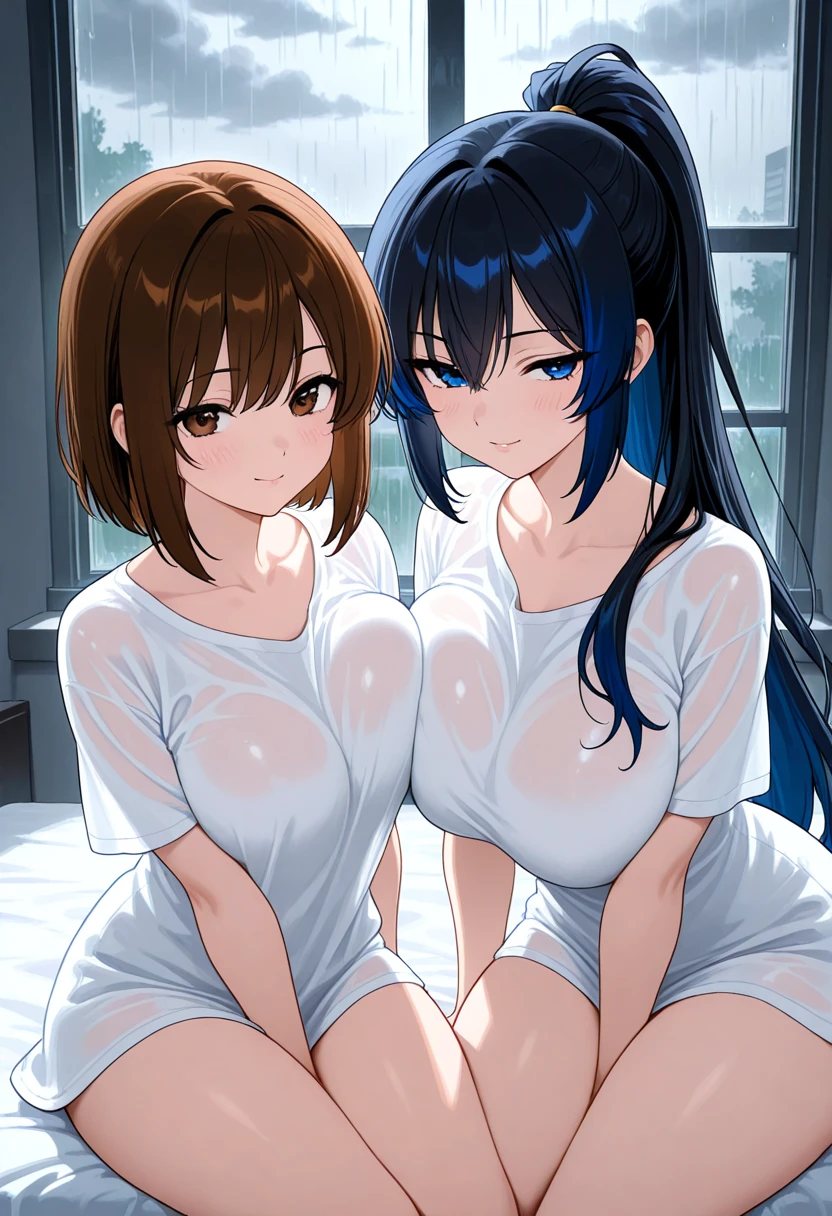Ponytail sisters,Half naked,Unbuttoned,Squirting,In heat,Lesbian,Show your penis,An empty public bath,Adult women