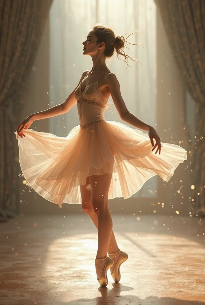 Draw a ballet picture but include lots of elements.
