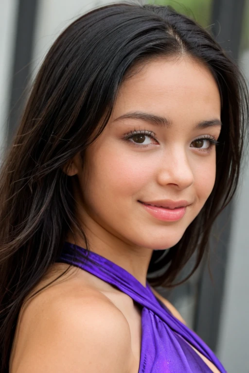 Valeria, a 20 year old girl, Latina with lively eyes and wavy dark brown hair, Her cinnamon skin glows with radiant energy and her brown eyes With a graceful stature and a contagious smile. sus fotos son para postiarlas en Instagram