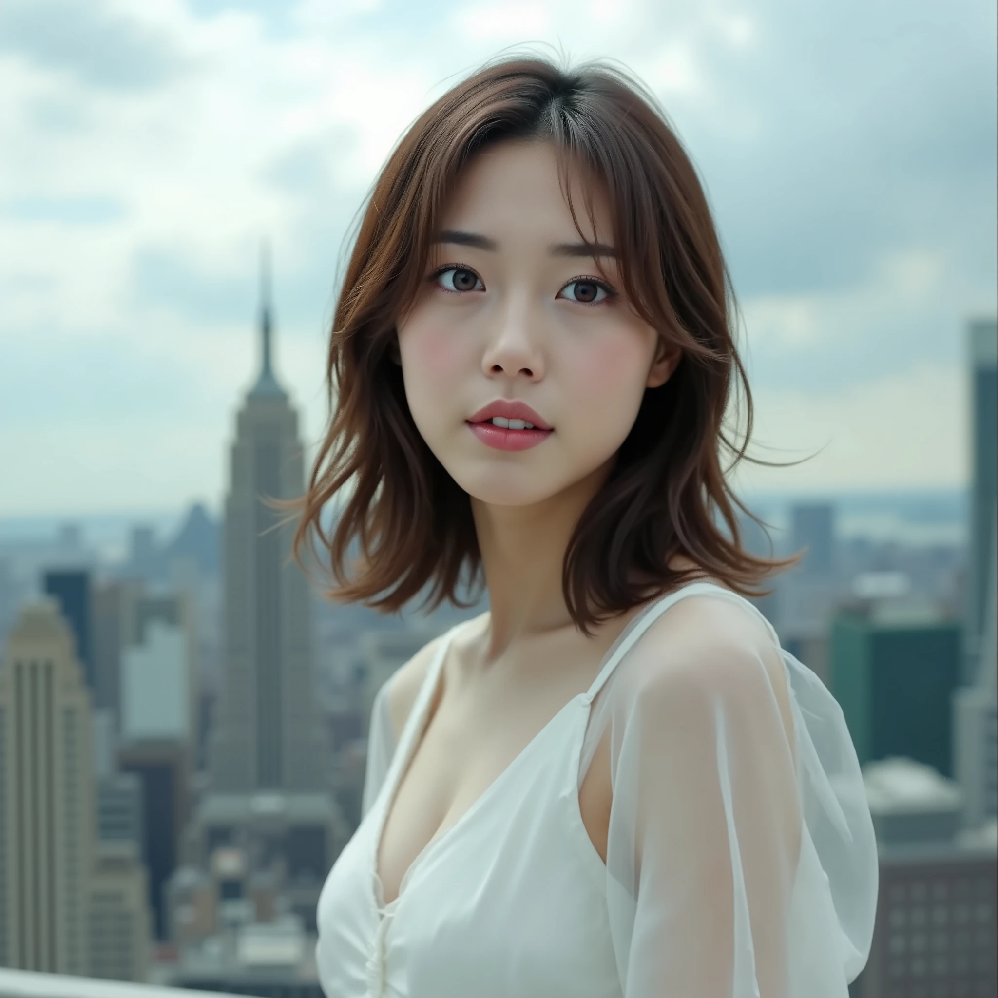 (Japanese Top Idol:1.5), Slim, white dress, She's Falling from a High Bridge, jumping off the roof of a skyscraper, She Descends While Staring at the Camera, (A very attractive young woman in a red ZAKU mobile suit on a slightly remote background:1.2), BREAK,
(Supreme Masterpiece, RAW pictures:1.30, Surrealistic:1.30), Movie Lighting, ((full body shot with mahiru:1.25)), (looking at viewer:1.5), Woman in the center of the image, Ultra Clear Focus, BREAK, (Super Detailed Beautiful Japanese Female Idols:1.7), (超詳細な美しいSlimボディ:1.9), Thin Waist, (Perfect Anatomy:1.10)), (cute smile:1.3), (Super detailed big eyes, double eyelid), BREAK,
The Wind Flutters Her Hair, Motion Trails that Highlight Movement,
2 Cinematic Lighting, cinematic portrait, Portrait Photography, Realistic, Full Focus,