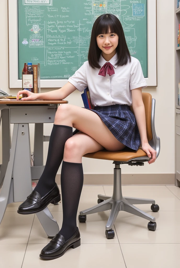 (1 girl), (sexy look:1.5), (flat chest:1.3), (very detailed目, very detailed顔), (超realistic, High resolution), (highest quality:1.4), (hyper quality), real skin texture, RAW photo, (realistic, Photoreal:1.37), very detailed, professional photography, (school uniform, pleated skirt:1.3), (look at me), (School, classroom), ((Face to face with me:1.4)), (from below:1.3), realistic private parts, lace panties, Japanese high school girl、超highest quality、masterpiece、超High resolution、written boundary depth、(Photoreal:1.4)、(award winning photos、信じられないほどのmasterpiece:1.3) 、RAW photography、golden ratio、Highly detailed CG Unity 8k wallpaper、detailed and complex、original、High resolution、RAW photo、(perfect body shape)、detailed and complex、Digital single-lens reflex camera、soft writing、(background person blur:1.1)、Sigma 85mmF/1.4、50mm Lenac lighting、nffsw、hyper real、color grade, Rear view,from below:1.3), (((Holding the hem of her skirt, she opens her legs and shows off her real pussy.:1.4))), (vagina)、spread legs、Lying down、On your back、penis、cum in pussy、(focus on girl)