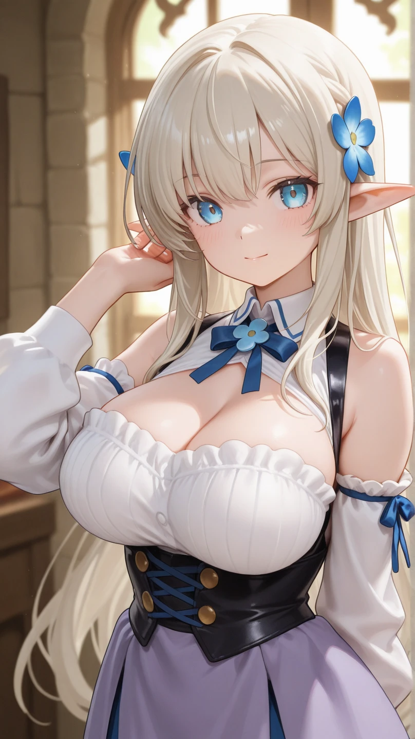 Masterpiece,8K,ผู้หญิงที่มีbig tits,gorgeous woman,transparently,long blonde hair,Big Hair,((Cut Hime)),gorgeous jewelry,crystal hair accessories,rift,pubis,In front of the elegant church altar、brighter light,半transparently,(Luxurious shine)、((puffy sleeves))、Long wrist,Show your navel,white embroidery、five fingers、Red cheeks,big breasts,Show your breasts,The cracks are clear...,((big tits)),(กระดูกpubis), rift, visible chest, ((bare breast:1.37)), I see bulging nipples.,(((large areolae:1.4,pink,The nipples are clearly visible.....))), Spread your legs,(Perfect:1.4),Pussy really spreads,Spread,Pussy,โชว์Pussy,(juice:1.2),(Cum in pussy:1.2),(ขนpubis:1.4),sweat,(open pussy:1.4),cervix:1.2, Open your mouth wide, (cum in mouth, cum on breast:1.3), White thick liquid on the face, sexual arousal,