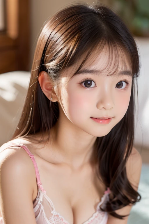 ((highest quality)), ((Photo quality)), (detailed), Perfect Face,12 years old,Upper Body,Thin arms,White skin,