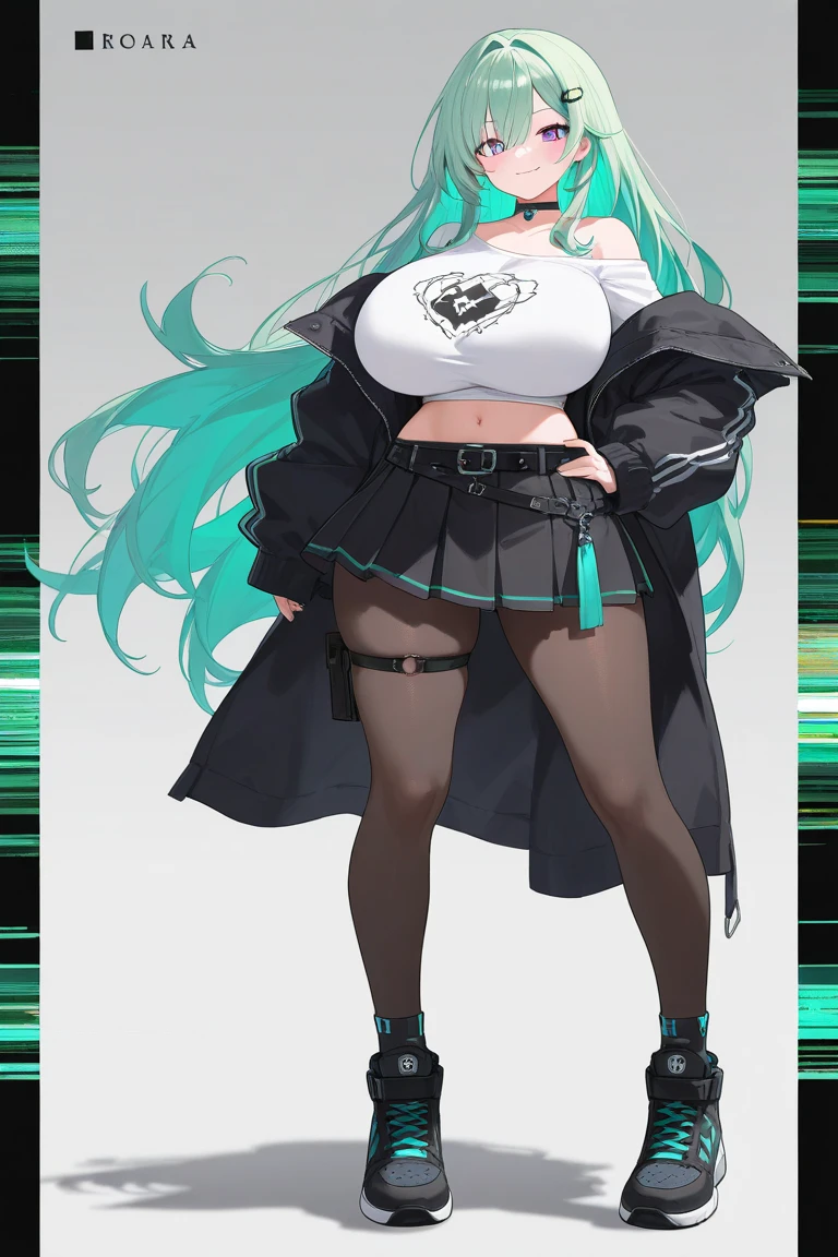 Hatsune Miku((Very very big breasts)) Full figure Curvy figure Full figure