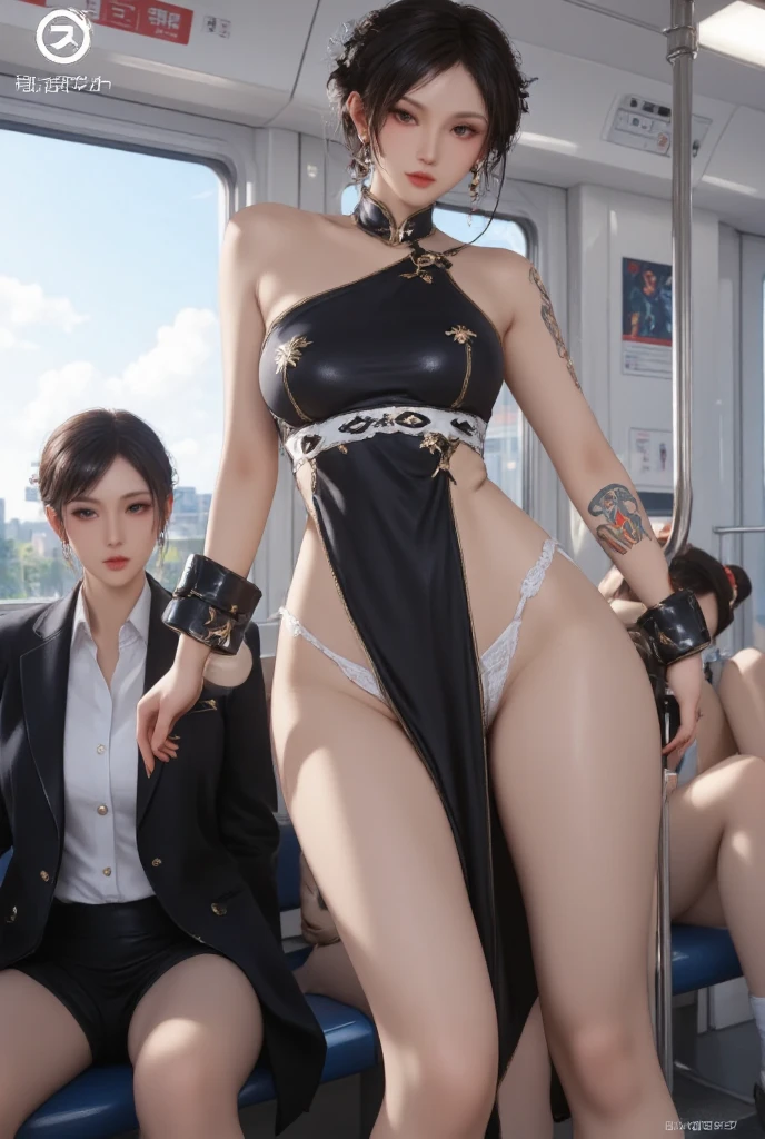 1girls,(charming body)，view from top,(huge )、huge oobs、perfect手, perfect手指, perfect, perfect fit, perfect身材, face perfect, perfect图像Realism, background for this, detailed clothing, Maikuro bikini、The shirt is unbuttoned、of librarians、Surreal、Realism、Unreal Engine、8K maximum resolution, (​Masterpiece), Very detailed, Professional bending，bent over