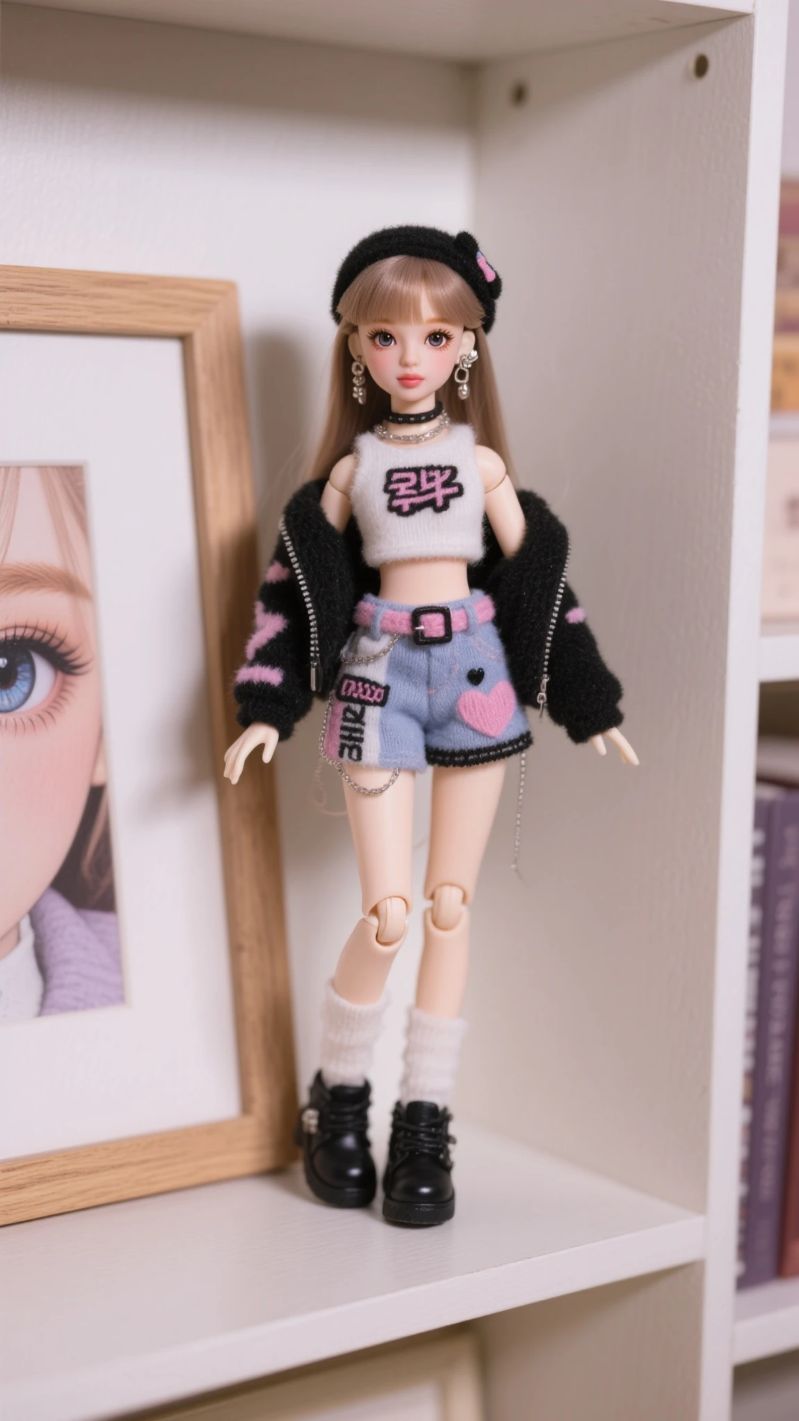 cute girl standing pose, without background,
