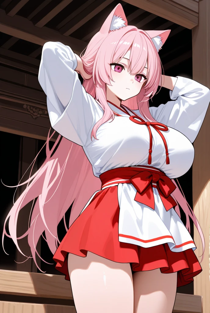 Shuna
<lora:ShunaV1:0.7>
((best quality)), ((masterpiece)), (detailed)
1girl, cowboy_shot, gradient, gradient_background, hand_on_own_thigh, horns, japanese_clothes, leaning_forward, long_hair, looking_at_viewer, navel, open_mouth, pink_eyes, pink_hair, solo, standing
