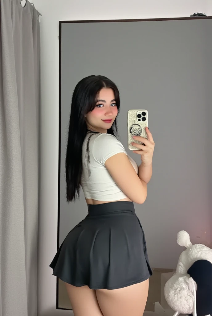 duckrita 1girl solo beautiful face realistic long hair black hair brown eyes full body BREAK beach sunset