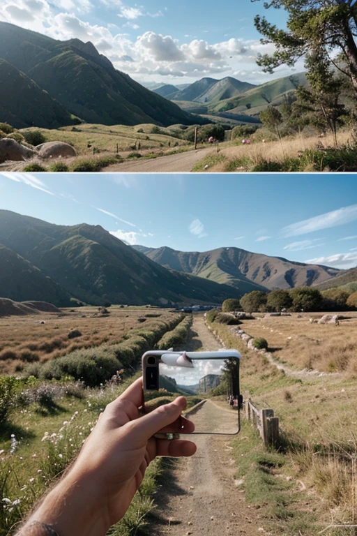 Make a real phot of nature