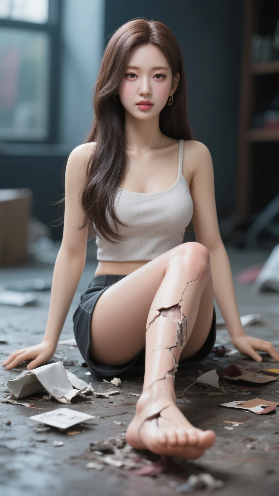 (editorial close-up portrait of cyber ghost), hack, code, cyborg, sci-fi, sharp focus, dof, bokeh, extremely detailed, intricate, realistic, (film grain), cinematic, POV, shot on nikon d850, film stock photograph, 4 kodak portra 400, f1.6 lens, rich colors, hyper realistic, lifelike texture, dramatic lighting, cinestill 800