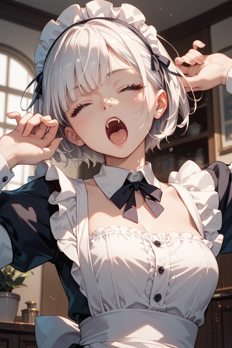 bridal, elaborate mini bridal dress, 1girl, solo, masterpiece quality, unbelievable ecstasy, caring personality, love, extending the tongue as far as possible , light silver hair, long straight hair,adorable,euphoria,mounting the viewer,flower vase, 120cm height, leaning forward, close-up of the tongue, slouched shoulder, elegant, drooping eyes, aroused, hyped, face-to-face, from below, peering over the viewer ,looking at viewer closely, bend down, watching the viewer's expression closely,see-through,frill, ribbon, quaint rustic cafe,1girl, swapping saliva with the viewer, protruding the tongue, sticking out the tongue, thrusting the tongue out, extending the tongue,focus on mouth, peering over the viewer, leaning over the viewer, upskirt, skirt lift by self, elegant lingerie, realistic, (NSFW:1.4), navel, female body fluid, (ecstasy of tongue:1.5), presenting saliva, (saliva:1.5), presenting breast milk, park, trying to take off the clothes,