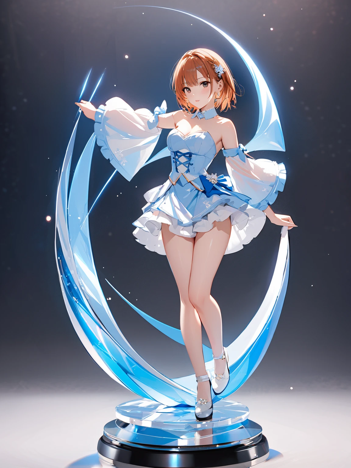 (（（Perfect body,White and tender skin,（（（Blue and white sailor suit, black high heels, and a bright red bow on the chest）））,（（（SMUsagiTsukino，Slender and soft golden hair, crystal clear and delicate skin, bright blue big eyes, thin cherry colored lips,,）））,((masterpiece)),highres,((Best quality at best)),masterpiece,quality,Best quality,(（（ Exquisite facial features,Looking at the audience,There is light in the eyes,(（（lol，happy））））））,（（（Light and shadow,Huge breasts,）））,（（（Looking at the camera,black background,From below，Looking up)））)