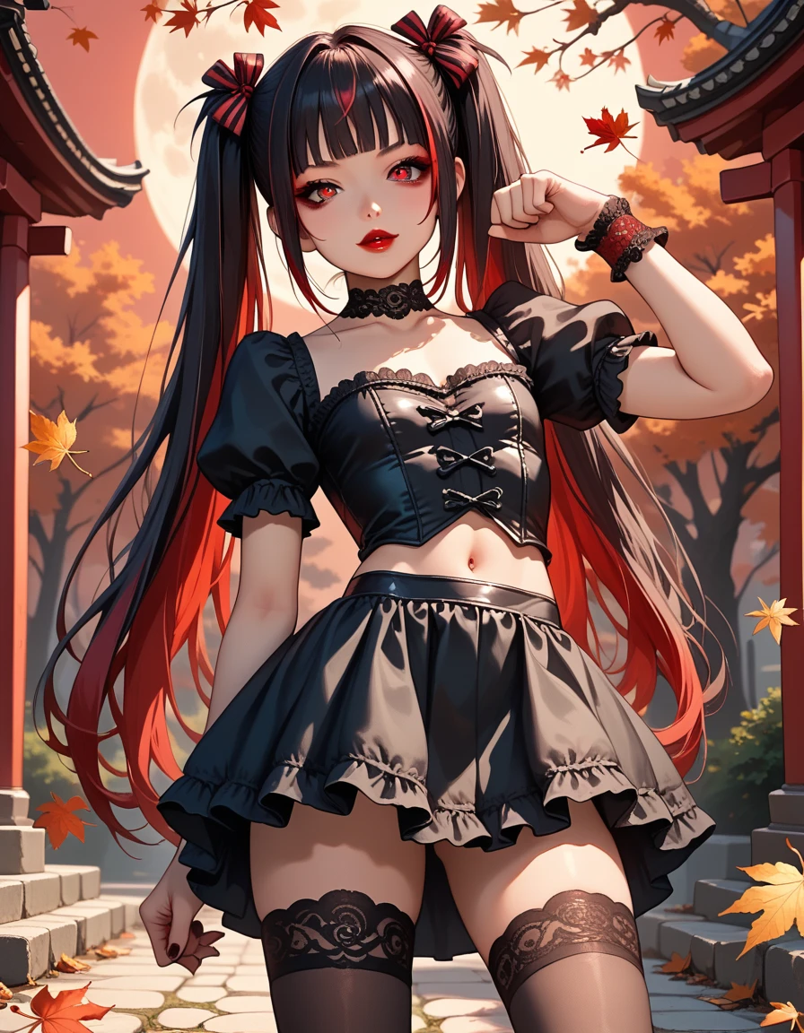 maple leaves、Gothloli Musume
