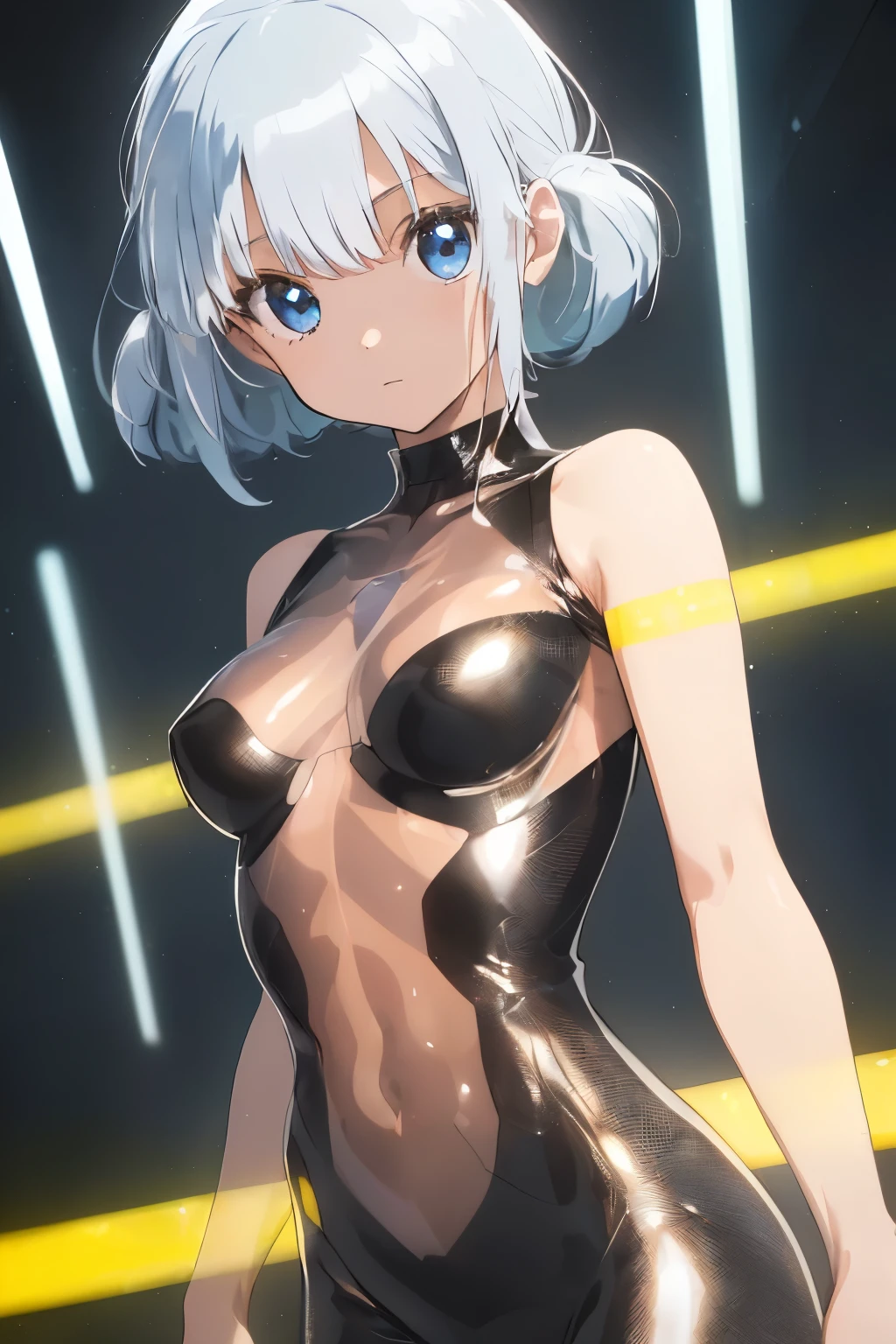 girl with、lighting like a movie、full of sweat、Figure skating、figure skating costumes、Panchira、Delicate body、slender body、small tits、Slender Line、Triple Axel、